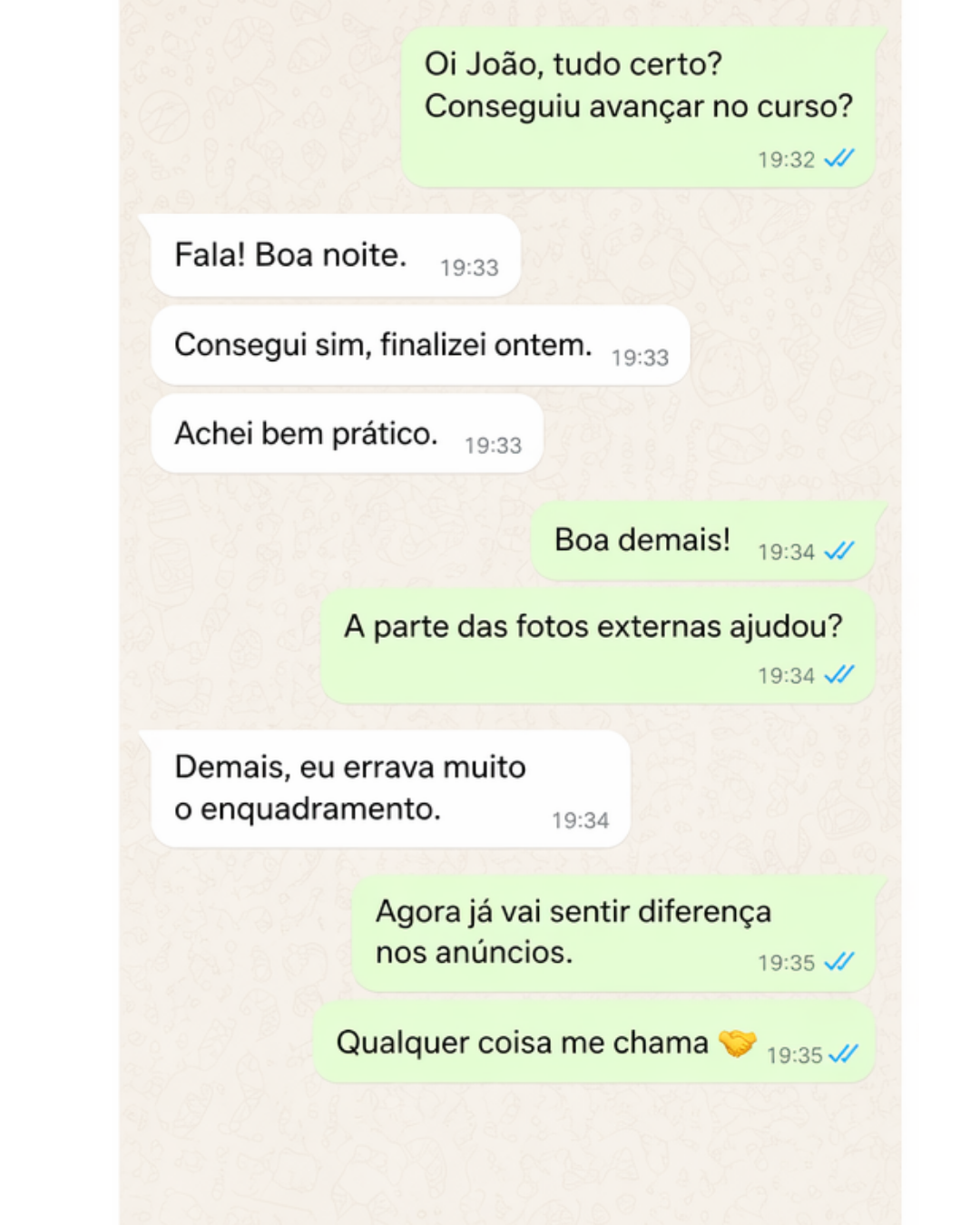 Depoimento de aluno do curso Foto ID 4
